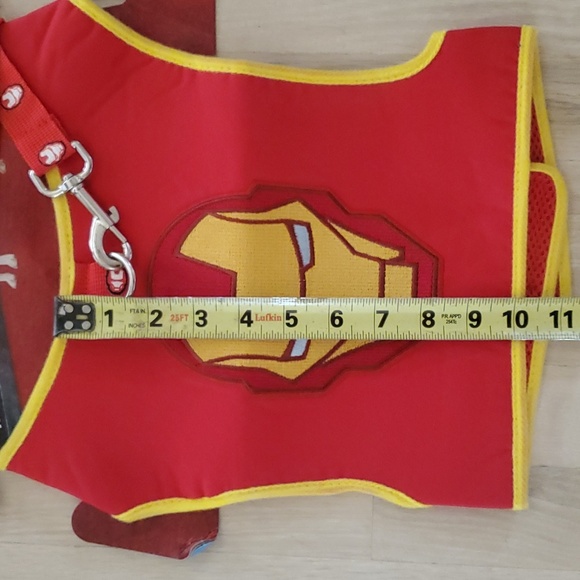 NWT Rubie's Marvel Classic Iron Man Harness & Leash Dog Pet Costume Red Size L - Picture 8 of 10